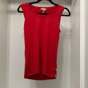 Red Burberry tank top
